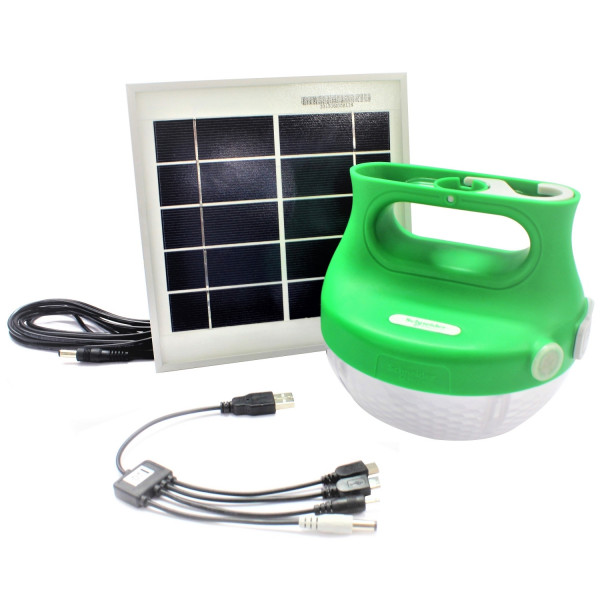 Lampe Solaire LED avec Panneau Solaire et Chargeur USB Mobiya Schneider Electric - 170 Lumens - IP65