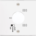 Façade laiton blanc simple thermostat a vis (187-413)