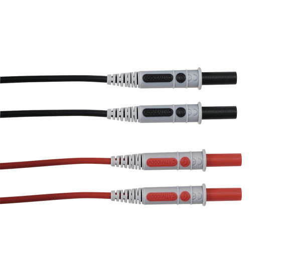 Cord. surmoulé silic. 1,5 m dm4-dm4 cat4 1kv rd/bk