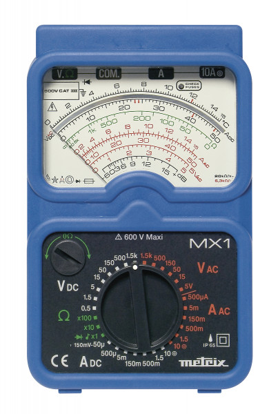 Kit Multimètre analogique MX1 + testeur de tension TX01 + mallette - Metrix