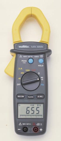 Pince multimètre MX655 - 1000A (AC/DC) 750V (AC) 1000V (DC) - Metrix