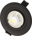 Kit de Spot encastré Noir Fixe GU10 LED 5 W 2700 K 380 lm Ø 85 mm SPT201 Arlux