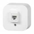 Prise RJ 45 Arnould Profil Eco multimédia cat. 5 saillie - Blanc