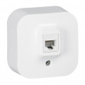 Prise RJ 45 Arnould Profil Eco multimédia cat. 5 saillie - Blanc