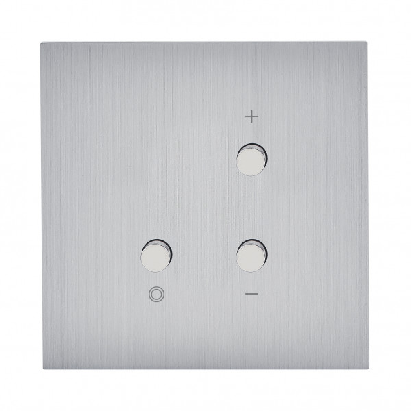 Art d'Arnould - Epure - Ecovariateur 2 fils sans neutre - Acier brossé
