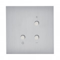 Art d'Arnould - Epure - Ecovariateur 2 fils sans neutre - Acier brossé