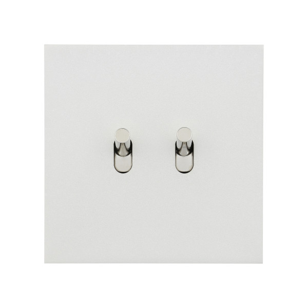Double poussoir à levier Arnould ART épure acier satin