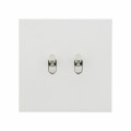 Double poussoir à levier Arnould ART épure acier satin