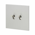 Double poussoir à levier Arnould ART épure acier satin
