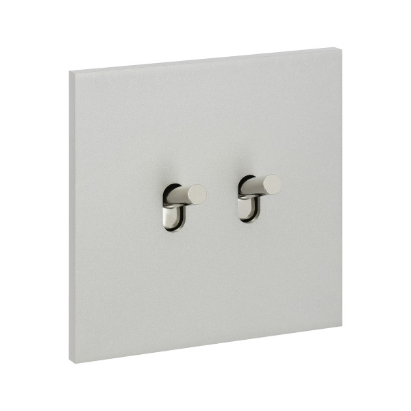 Double poussoir à levier Arnould ART épure acier satin