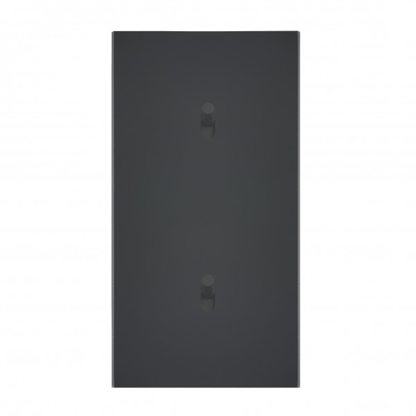 Deux va-et-vient grand carré double vertical Arnould ART épure noir