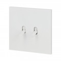 Double va-et-vient 10a Arnould ART épure blanc satin