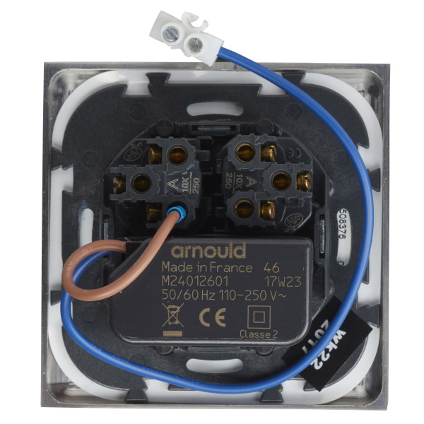 Art d'Arnould univers Epure liseuse 2 commandes - acier brossé - Arnould - AR67442