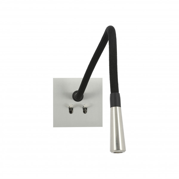 Art d'Arnould univers Epure liseuse 2 commandes - acier brossé - Arnould - AR67442