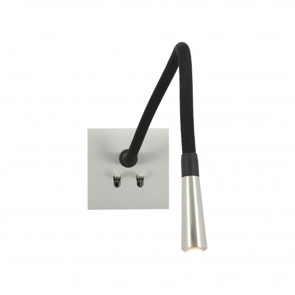 Art d'Arnould univers Epure liseuse 2 commandes - acier brossé - Arnould - AR67442