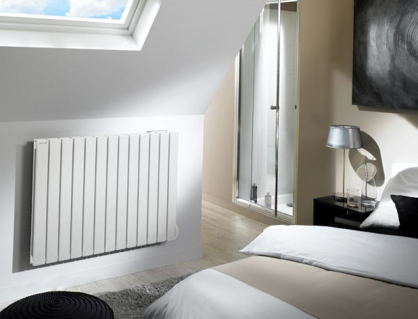 Radiateur électrique 750W Acova Fassane Premium THXD sans régulation horizontal blanc