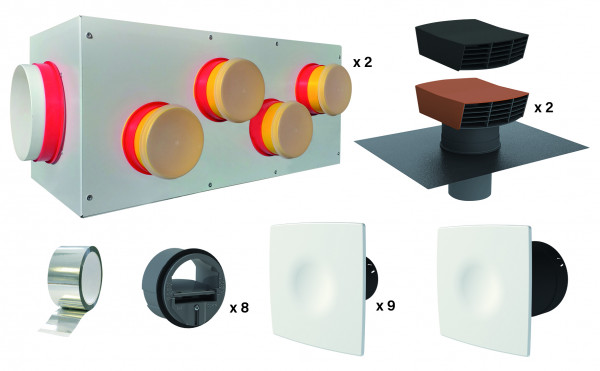 Kit accessoires Eoliance pour VMC double flux Kalix 90