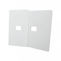 Plaque de propreté plexi blanc 256*250 mm (remplacement anciens moniteurs vidéo)
