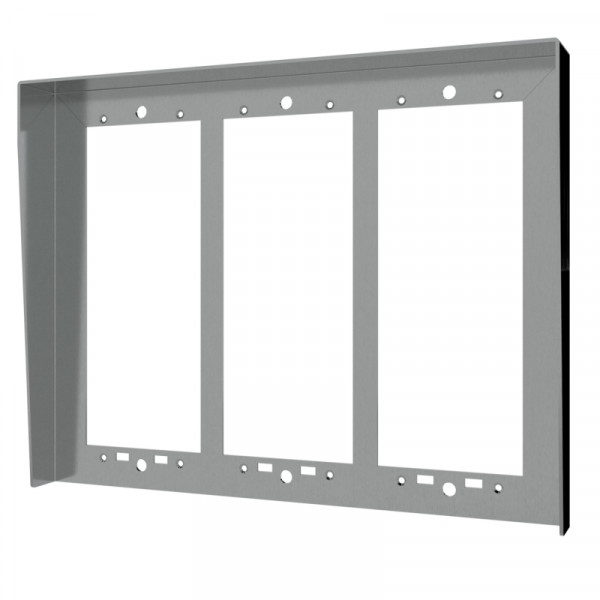 Visière nexa alu pour platine 6 modules 3 colonnes