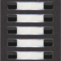 Module nexa  inox  2 rangées 10 boutons, finition noire (black)