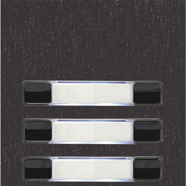 Module nexa  inox  2 rangées 6 bouton, finition noire (black)