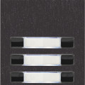 Module nexa  inox  2 rangées 6 bouton, finition noire (black)