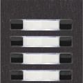 Module nexa  inox  2 rangées 8 boutons, finition noire (black)