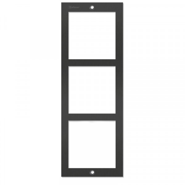 Cadre de fixation nexa inox 3 modules avec vis et outils, finition noire (black)