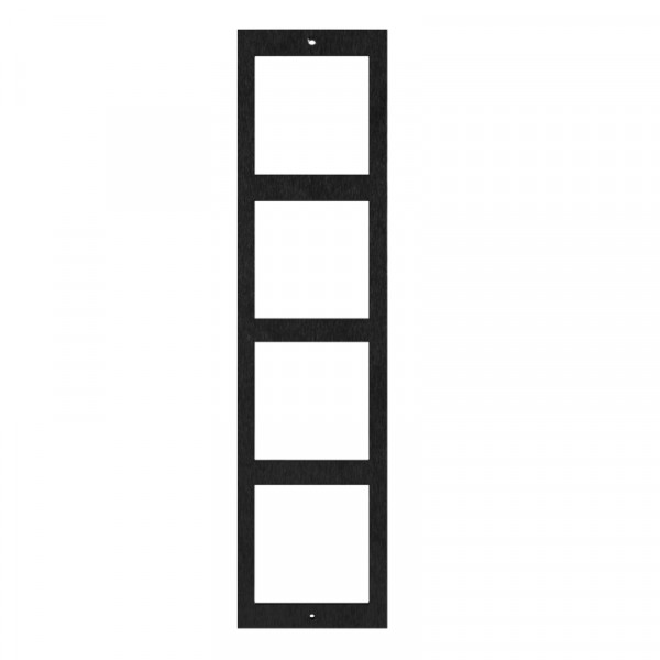 Cadre de fixation nexa inox 4 modules avec vis et outils black