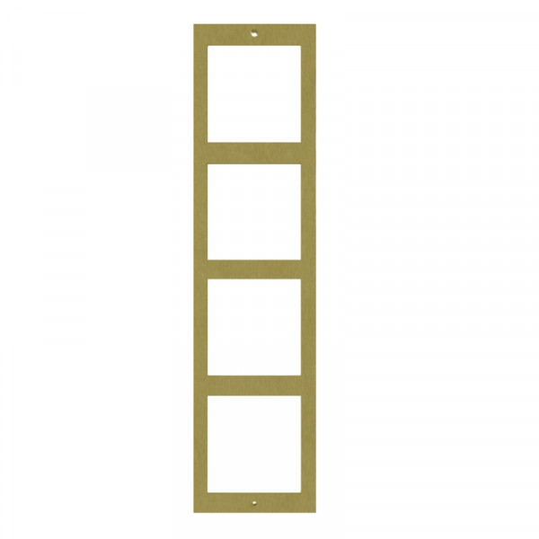 Cadre de fixation nexa inox 4 modules avec vis et outils gold