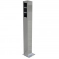 Colonne inox passivée 316l pour platine nexa inox 3 modules 1 colonne