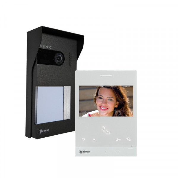 Kit Portier Vidéo Couleur 1 Appel avec Moniteur Light 4,3’’ SOUL Golmar