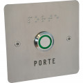 Bouton poussoir norme handicap PMR inox  éclairé encastré t xbp no/nfe