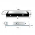 Ventouse électromagnétique 300 kg à encastrer. 12-24 vcc