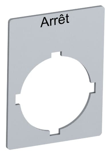 Etiquette pour boutons et voyants [arret]