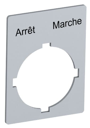 Etiquette pour boutons et voyants [arret marche]