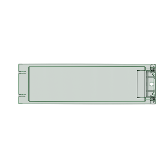 Porte transparente 1x18m pour coffret mistral 65