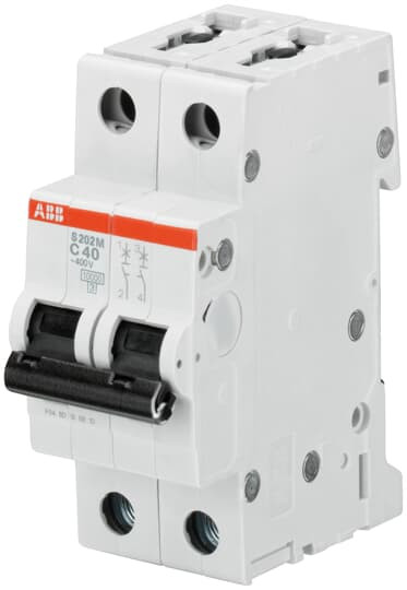 Disjoncteur s202m 2p 50a courbe k raccordement à vis - 15ka (2modules)