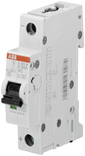 Disjoncteur dc (s201muc) 1p 10ka 220vdc k-0,2a
