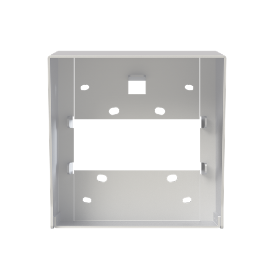 Visière + cadre montage saillie platine alu 1 colonne 1 module