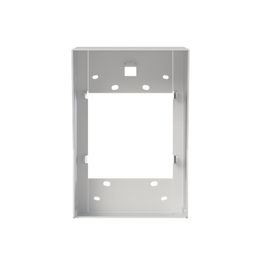 Visière + cadre montage saillie platine alu 1 colonne 2 modules