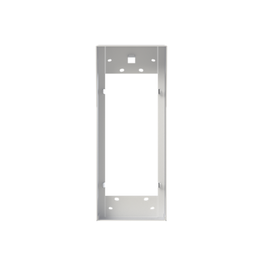 Visière + cadre montage saillie platine alu 1 colonne 4 modules