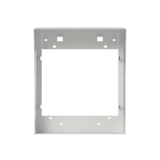 Visière + cadre montage saillie platine alu 2 colonnes 3 modules