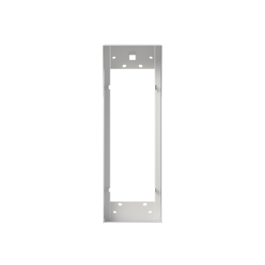 Visière + cadre montage saillie platine alu 1 colonne 5 modules