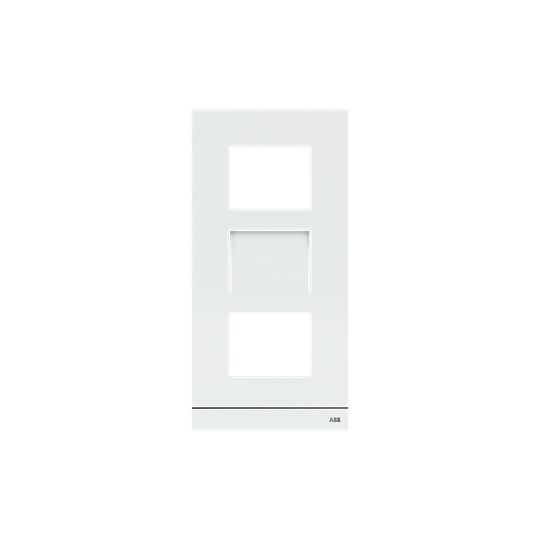 Platine 1/3 audio/vidéo blanc