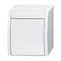 Interrupteur simple ocean ip44 blanc alpin