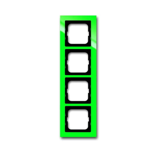 Cadre 4 poussoirs vert