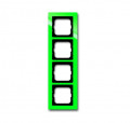 Cadre 4 poussoirs vert