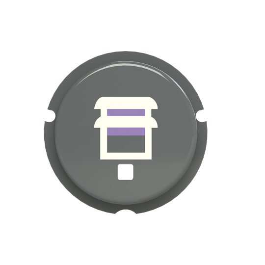 Free@home pictogramme avec symbole volets gris