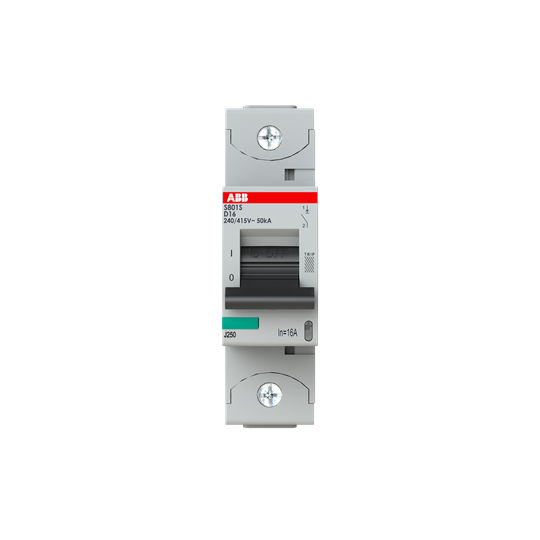 Disjoncteur s801s 1p 16a courbe d raccordement à vis - 50ka (1.5module)